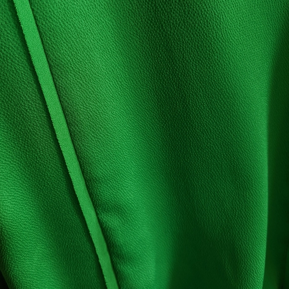 LIKE NEW Banana Republic Emerald Green Crepe Satin Wrap Dress Petite XS - Picture 6 of 9